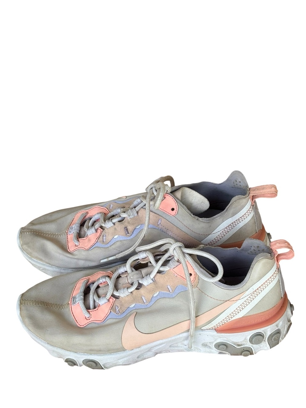 Nike React Element 55 Pale Pink Women Tennis Shoes Size 9
